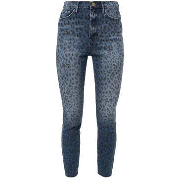 animal print skinny jeans