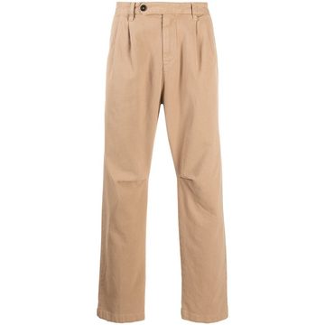 pleat-front chino trousers