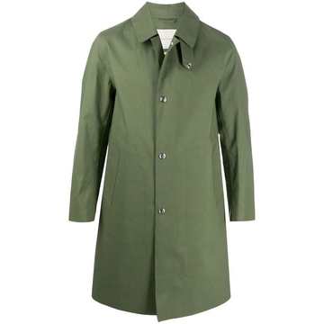 DUNKELD Green Raw Edge Bonded Cotton 3/4 Coat | GR-1013