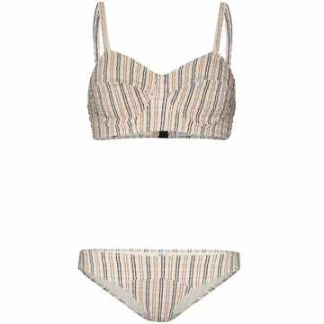 LMF GOLDWYN BKINI SET SAND STRIPE