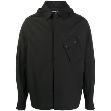 hooded zip-up jacket