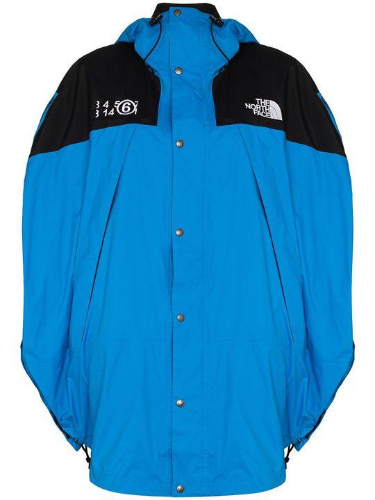 X The North Face blue and black oversized hooded coat展示图