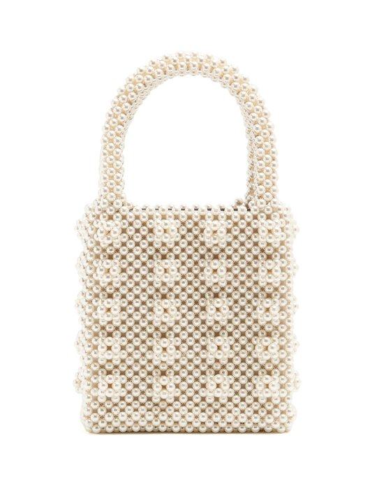 Antonia faux-pearl embellished bag展示图