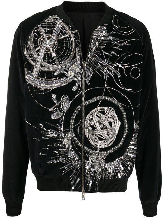 embroidered bomber jacket展示图