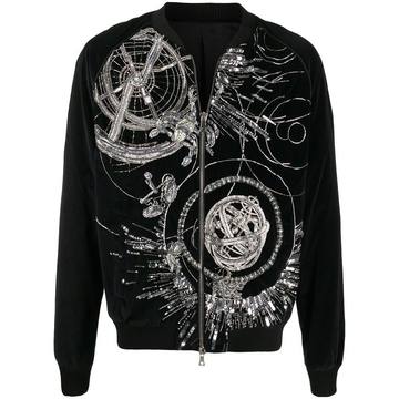 embroidered bomber jacket