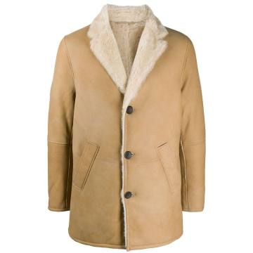 beige shearling coat
