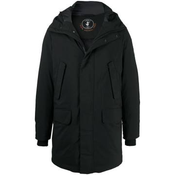 padded hooded coat