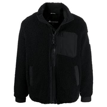 zipped chest pocket fleece jacket