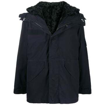 fur lined rain coat