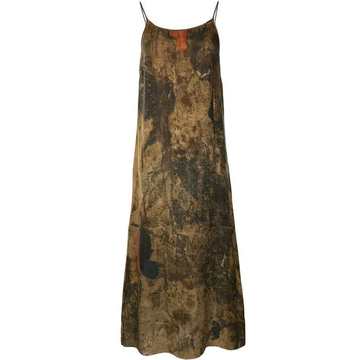 abstract-print slip dress