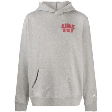 logo print hoodie