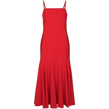 mid-length flared dress