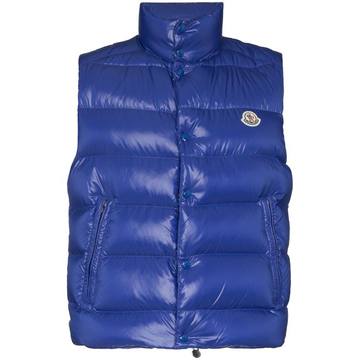 small chest logo down padded gilet