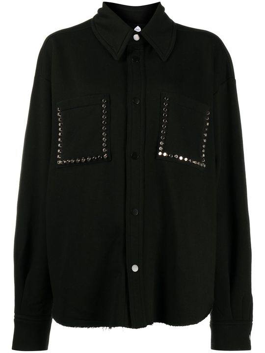 oversized stud-embellished shirt展示图