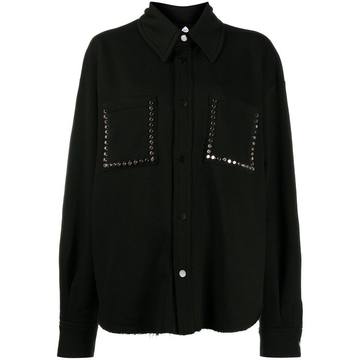 oversized stud-embellished shirt