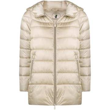 hooded padded coat