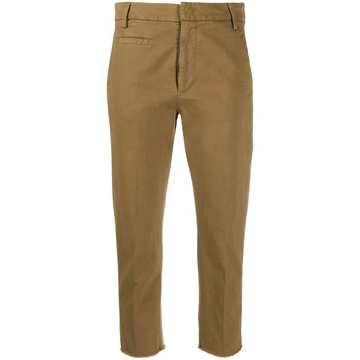 cotton cropped trousers