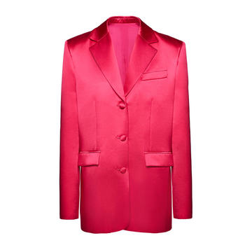 Collared Silk-Blend Blazer