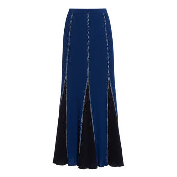 Stroll Two-Tone Merino Wool Skirt