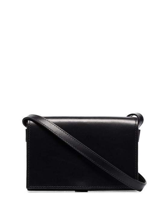 black mini satchel leather crossbody bag展示图