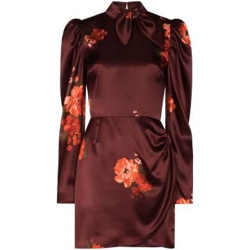 Livie floral-print silk mini dress