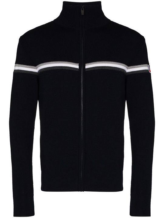 Wengen Fiz 2 striped wool zip-up sweater展示图