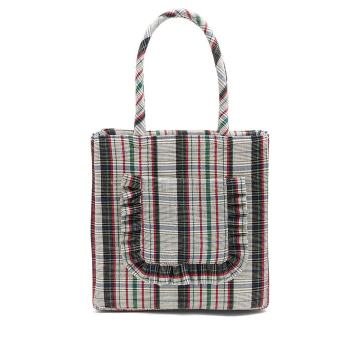 Cormac checked wool bag