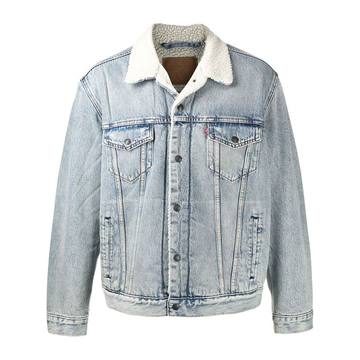 shearling-lined denim jacket