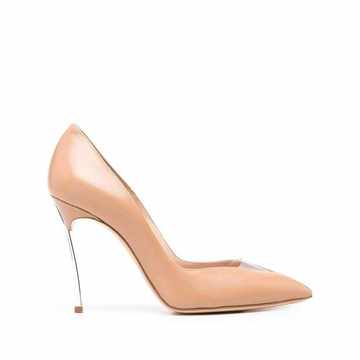 pointed sculpted heel pumps