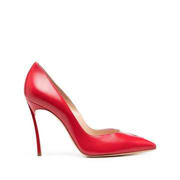 pointed sculpted heel pumps