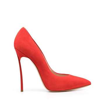 pointed sculpted heel pumps