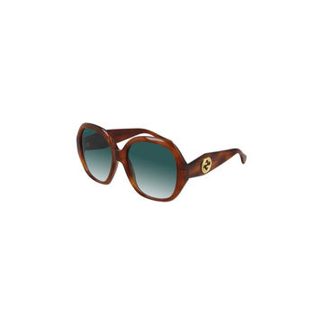 Oversized Round-Frame Acetate Sunglasses