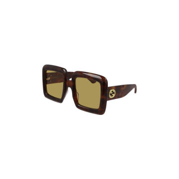 Oversized Square-Frame Acetate Sunglasses