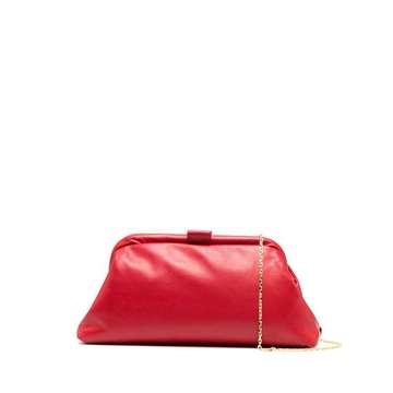 leather clutch bag