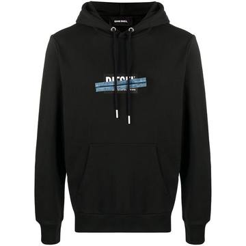 logo drawstring hoodie