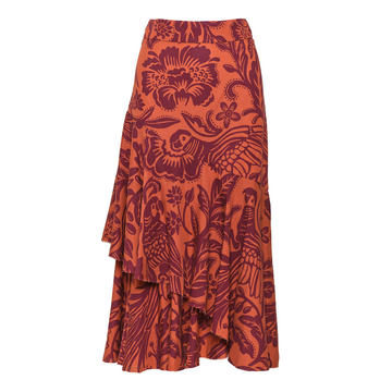 Spanish Colonial Printed Poplin Skirt