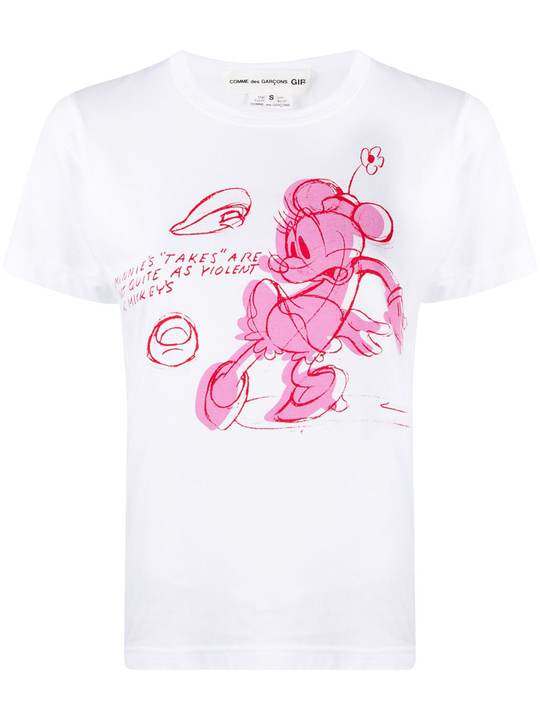 mouse print T-shirt展示图