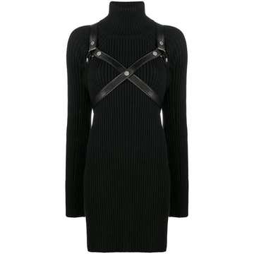 harness roll neck dress