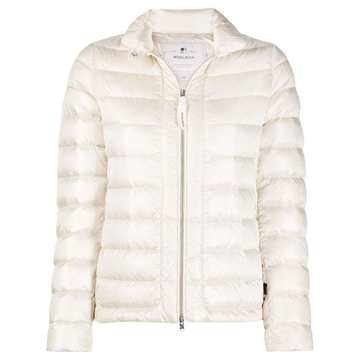 quilted down-padded jacket