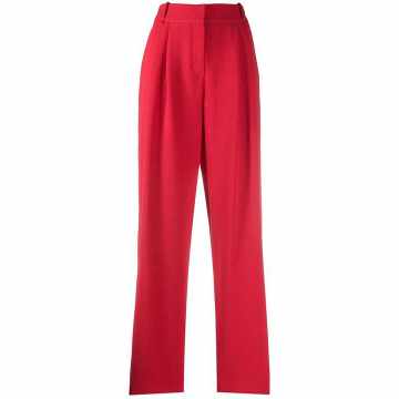 tapered pleat trousers
