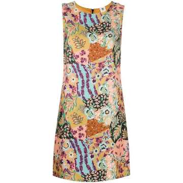 floral print sleeveless mini dress