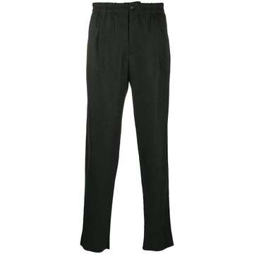 mid-rise straight trousers