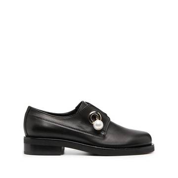 Vally leather chain loafers