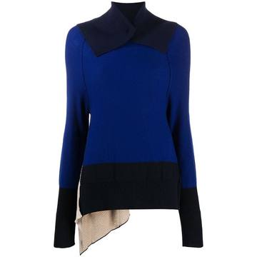 spread-collar jumper