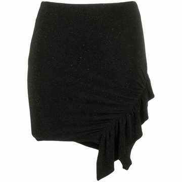 asymmetric ruffle skirt