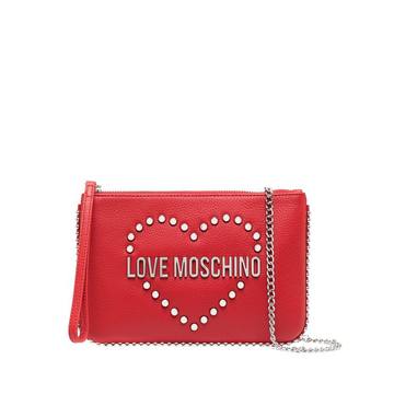 logo studded clutch bag