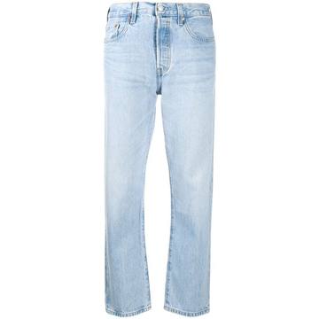 straight-leg cropped jeans