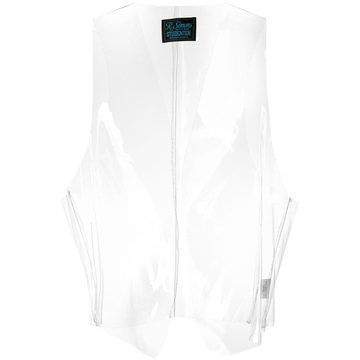 sheer open-front waistcoat