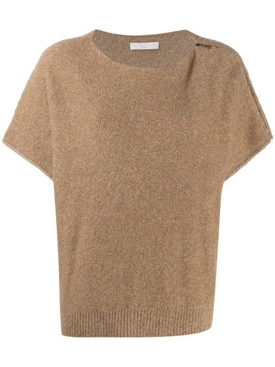 short-sleeve knitted top展示图