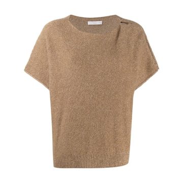 short-sleeve knitted top